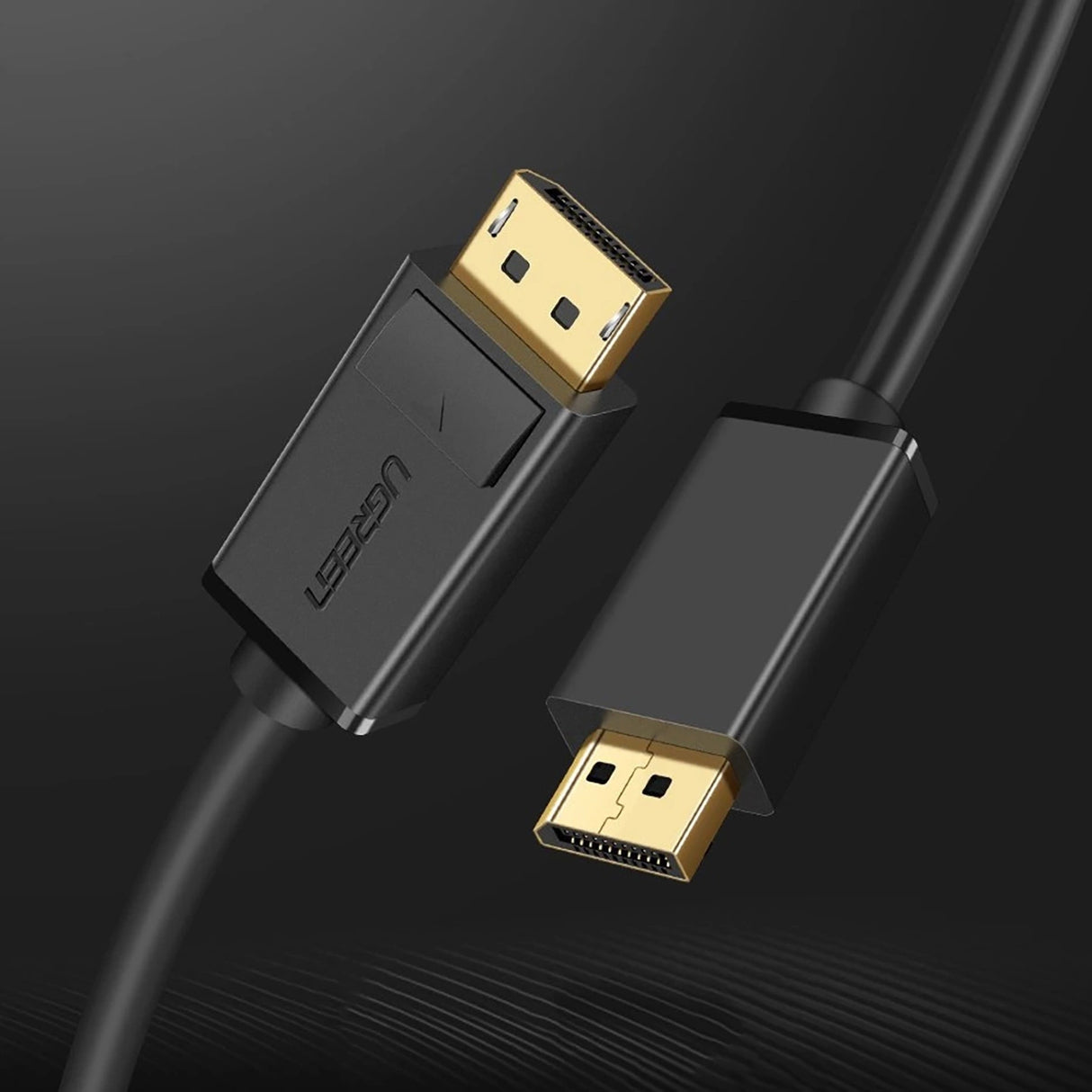 Ugreen DP102 10211 DisplayPort 1.2 4K / DisplayPort 1.2 4K Kabel 2 m - sort