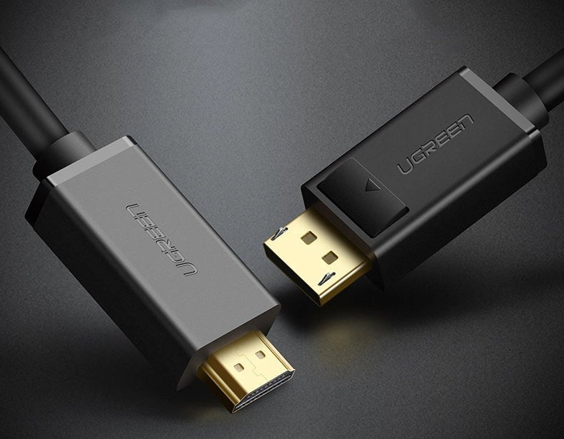 Ugreen unidirectional DisplayPort til HDMI Kabel 4K 30Hz 32 AWG 1.5m sort (DP101 10239)