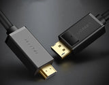 Ugreen unidirectional DisplayPort til HDMI Kabel 4K 30Hz 32 AWG 1.5m sort (DP101 10239)