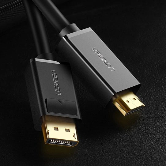 Ugreen unidirectional DisplayPort til HDMI Kabel 4K 30Hz 32 AWG 1.5m sort (DP101 10239)