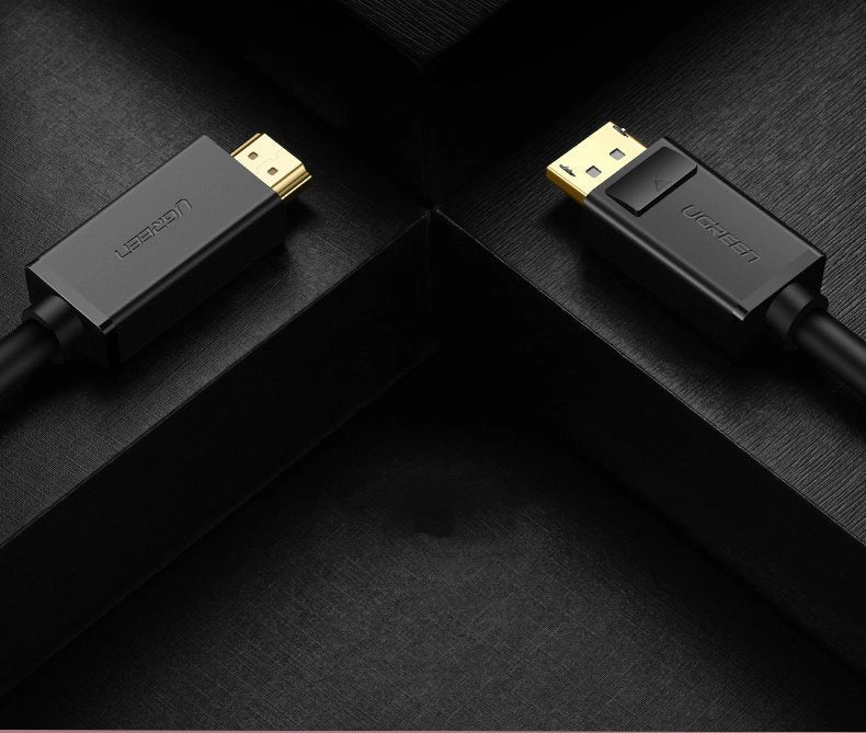 Ugreen unidirectional DisplayPort til HDMI Kabel 4K 30Hz 32 AWG 1.5m sort (DP101 10239)