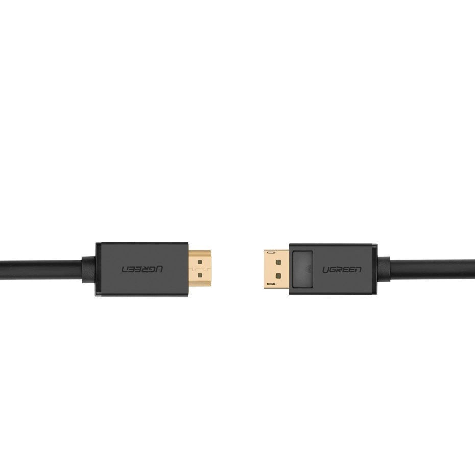 Ugreen unidirectional DisplayPort til HDMI Kabel 4K 30Hz 32 AWG 1.5m sort (DP101 10239)