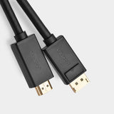 Ugreen unidirectional DisplayPort til HDMI Kabel 4K 30Hz 32 AWG 1.5m sort (DP101 10239)