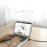 Ugreen aktiv kabel USB 2.0 forlængelseskabel 480 Mbps 5 m sort (US121 10319)