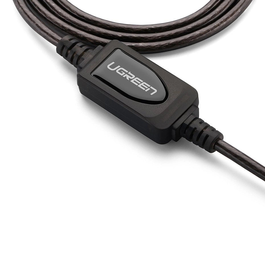 Ugreen Active Extension Cable USB 2.0 480 Mbps 10 m sort (US121 10321)
