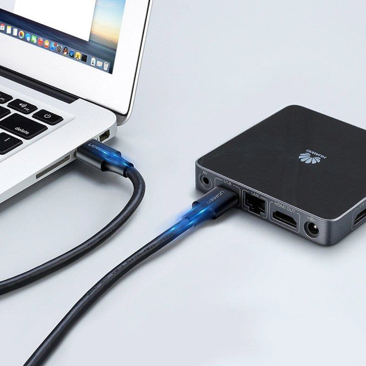 Ugreen US128 10370 USB-A 3.0 / USB-A 3.0 5Gb/s kabel 1m - sort