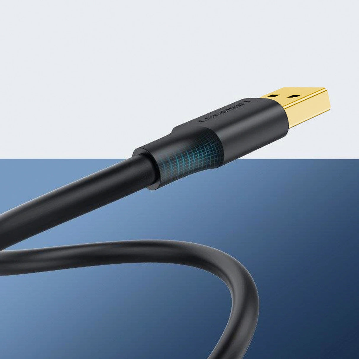 Ugreen US128 10371 USB-A 3.0 / USB-A 3.0 5Gb/s kabel 2m - sort
