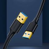 Ugreen US128 10371 USB-A 3.0 / USB-A 3.0 5Gb/s kabel 2m - sort