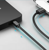 Grøn USB-kabel - mini USB-kabel 480 Mbps 3 m sort (US132 10386)