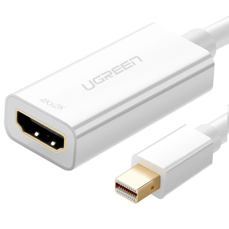 Ugreen MD112 10460 mini DisplayPort (mandlig) / HDMI (kvindelig) FHD 1080p adapter - hvid