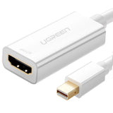 Ugreen MD112 10460 mini DisplayPort (mandlig) / HDMI (kvindelig) FHD 1080p adapter - hvid