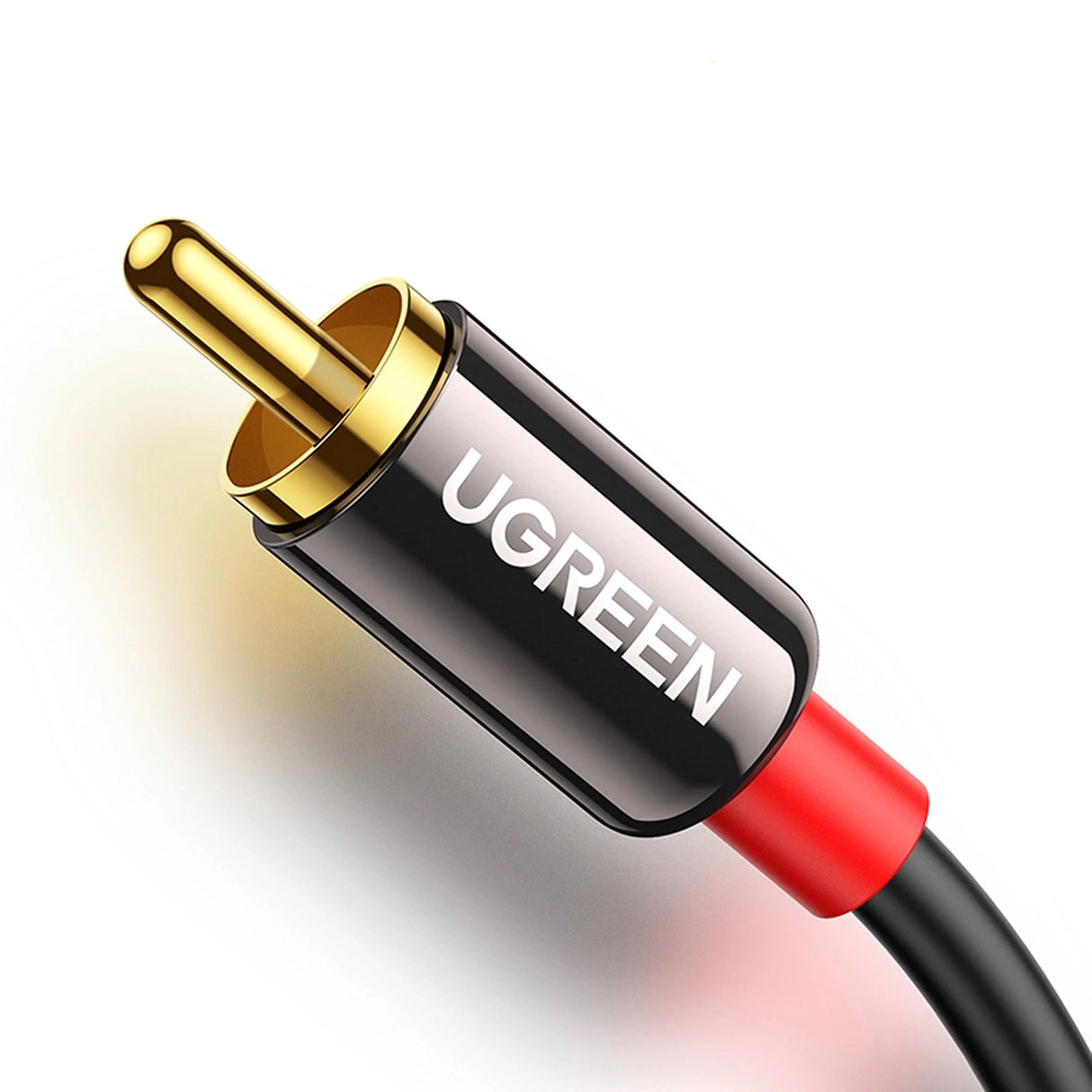 Ugreen AV116 10584 audio mini jack kabel 3,5 mm (mand) / 2RCA (mand) 2m - sort