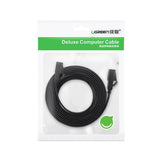Ugreen Flat Cable Internet Network Cable Ethernet Patchcord RJ45 Cat 7 STP LAN 10 Gbps 10m sort (NW106 11265)