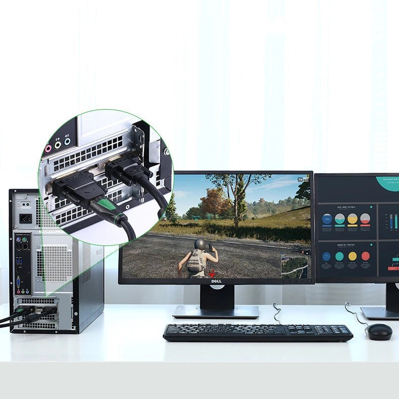 Ugreen HDMI-adapter (kvindelig) - DVI 24 + 1 (mandlig) FHD 60 Hz sort (20124)