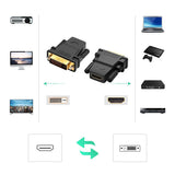 Ugreen HDMI-adapter (kvindelig) - DVI 24 + 1 (mandlig) FHD 60 Hz sort (20124)