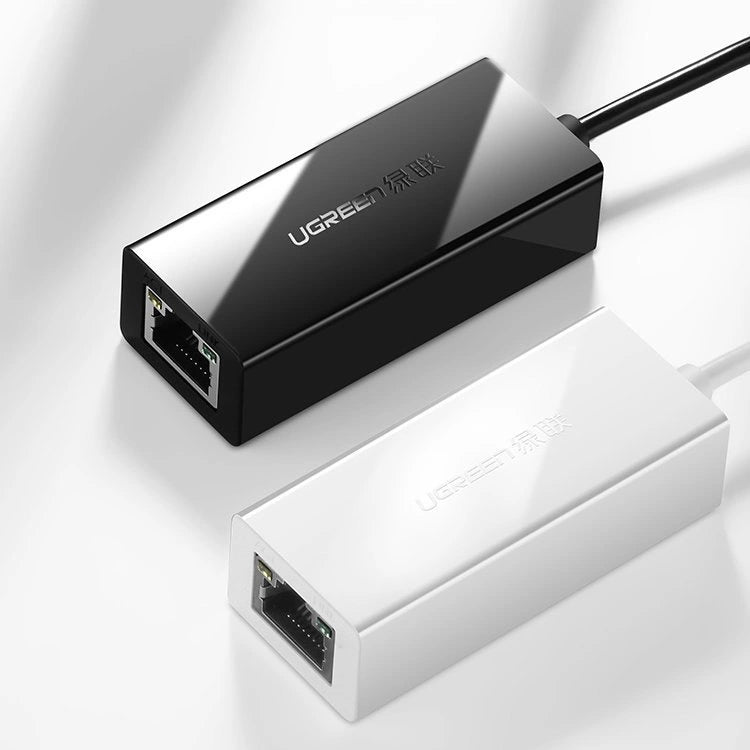 Ugreen eksternt netværkskort RJ45 - USB 2.0 100 Mbps Ethernet sort (CR110 20254)