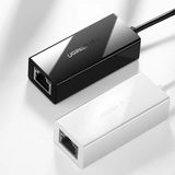 Ugreen eksternt netværkskort RJ45 - USB 2.0 100 Mbps Ethernet sort (CR110 20254)
