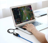 Ugreen eksternt netværkskort RJ45 - USB 2.0 100 Mbps Ethernet sort (CR110 20254)