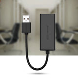 Ugreen eksternt netværkskort RJ45 - USB 2.0 100 Mbps Ethernet sort (CR110 20254)