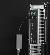 Ugreen eksternt netværkskort RJ45 - USB 2.0 100 Mbps Ethernet sort (CR110 20254)