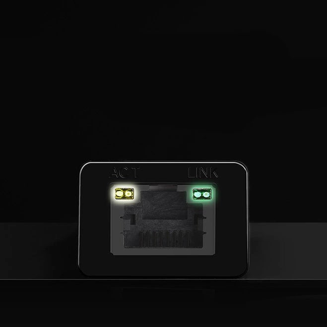 Ugreen eksternt netværkskort RJ45 - USB 2.0 100 Mbps Ethernet sort (CR110 20254)