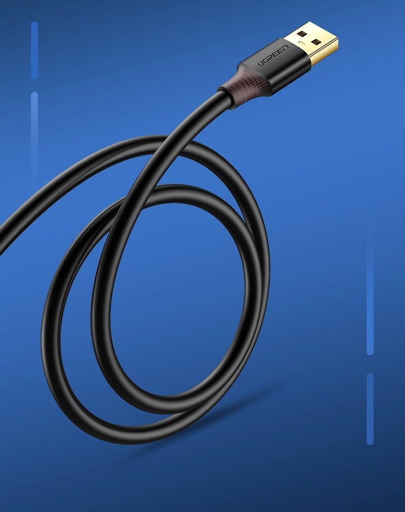 Ugreen kabel adapter USB 3.0 (kvindelig) - USB 3.0 (mandlig) 1,5 m sort (US129 30126)