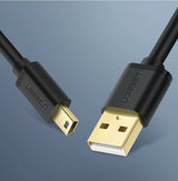 Grøn USB-kabel - mini USB-kabel 480 Mbps 2 m sort (US132 30472)
