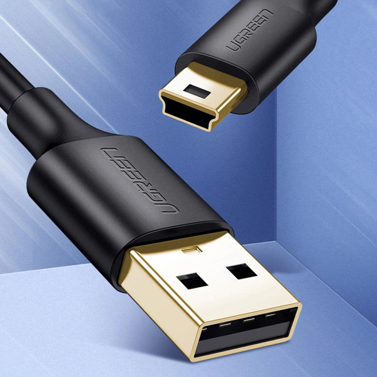 Grøn USB-kabel - mini USB-kabel 480 Mbps 2 m sort (US132 30472)