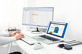 Grøn switch box HUB switch 4x USB 3.2 Gen 1 USB splitter til to computere sort (US216 30768)
