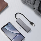Ugreen USB HUB - 4x USB 3.2 Gen 1 med micro USB strømport grå (CM219 50985)