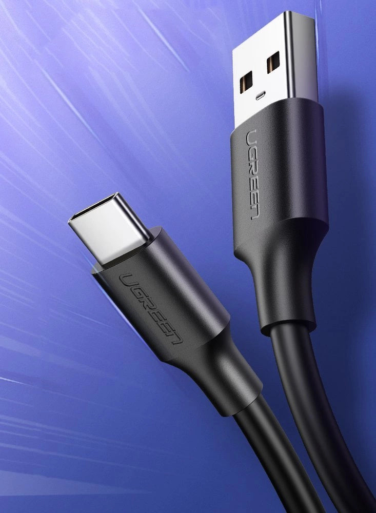 Ugreen US287 60117 USB-A / USB-C 3A kabel 1,5 m - sort