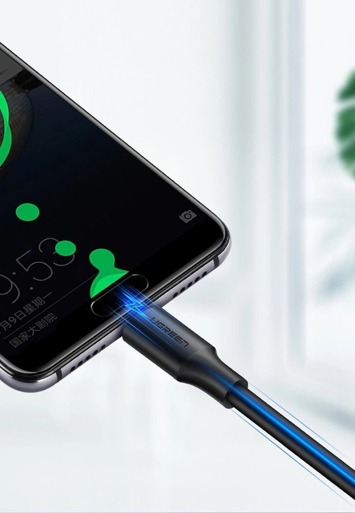 Ugreen US287 60117 USB-A / USB-C 3A kabel 1,5 m - sort