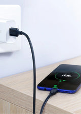Ugreen US287 60117 USB-A / USB-C 3A kabel 1,5 m - sort