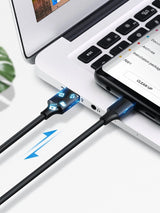 Ugreen US287 60117 USB-A / USB-C 3A kabel 1,5 m - sort