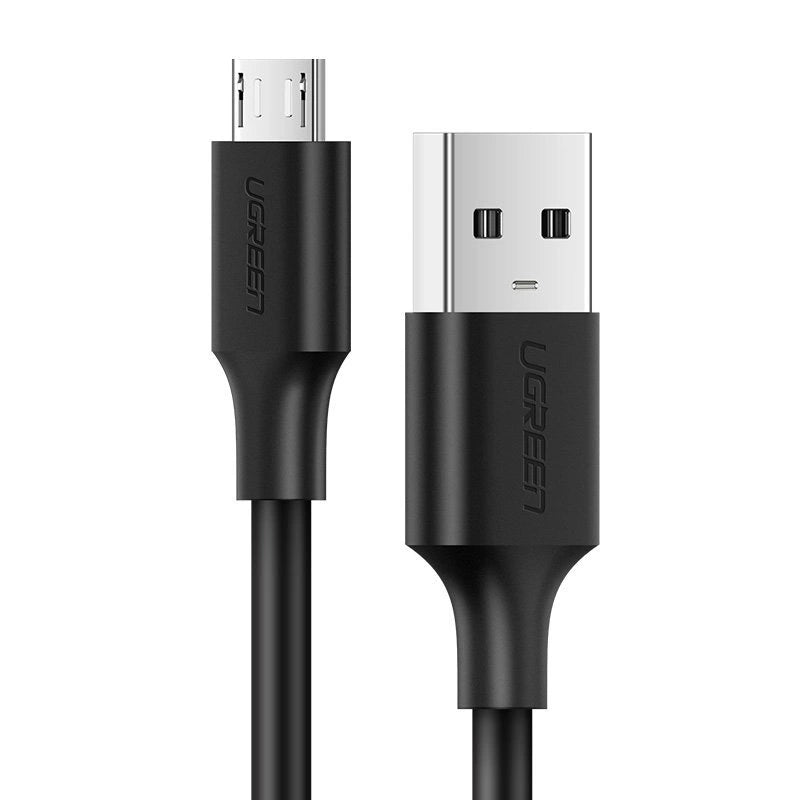 Grøn US289 60137 mikro USB / USB-A kabel 1,5 m - sort