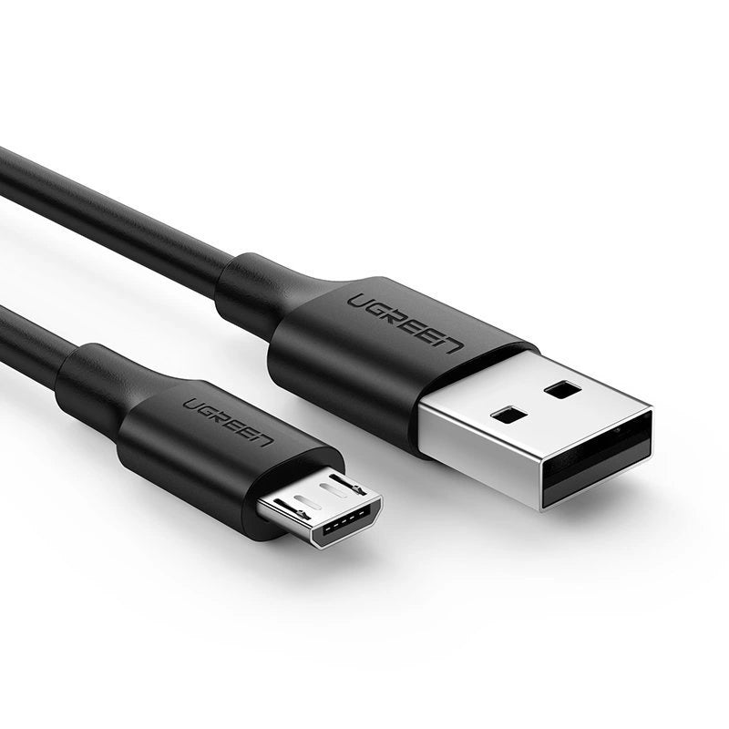 Grøn US289 60137 mikro USB / USB-A kabel 1,5 m - sort