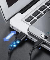 Grøn US289 60137 mikro USB / USB-A kabel 1,5 m - sort