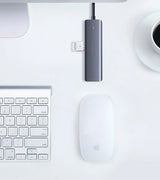 Ugreen USB Type C HUB - 4x USB 3.2 Gen 1 med USB-C strømport grå (CM219 70336)