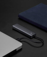 Ugreen USB Type C HUB - 4x USB 3.2 Gen 1 med USB-C strømport grå (CM219 70336)