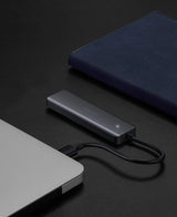 Ugreen USB Type C HUB - 4x USB 3.2 Gen 1 med USB-C strømport grå (CM219 70336)