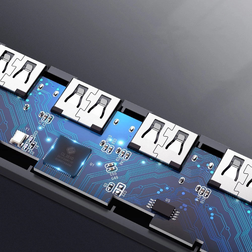 Ugreen USB Type C HUB - 4x USB 3.2 Gen 1 med USB-C strømport grå (CM219 70336)