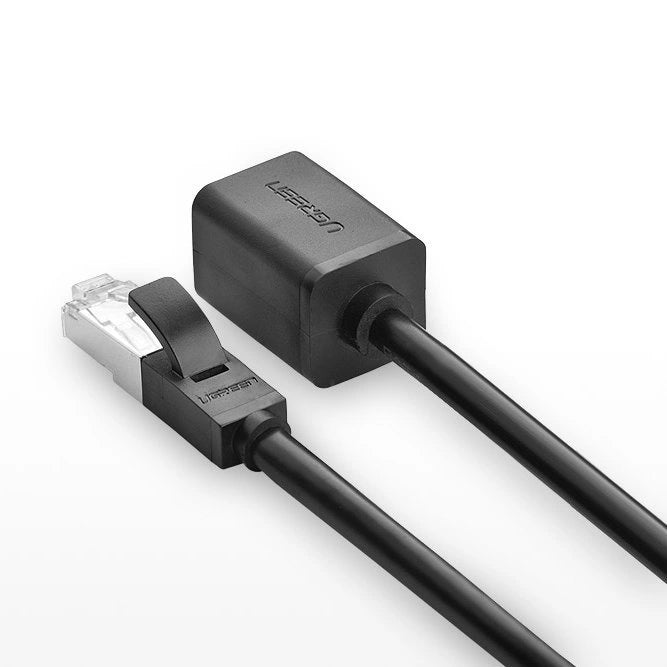 Ugreen NW112 11281 Network Ethernet Cable RJ45 (kvindelig) - RJ45 (mandlig) F/UTP Cat. 6 1 Gbps 2m - sort
