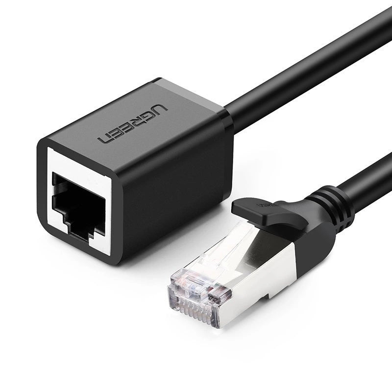 Ugreen NW112 11282 Netværksethernetkabler RJ45 (kvindelig) - RJ45 (mandlig) F/UTP Cat. 6 1 Gbps 3m - sort