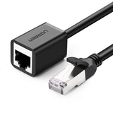 Ugreen NW112 11282 Netværksethernetkabler RJ45 (kvindelig) - RJ45 (mandlig) F/UTP Cat. 6 1 Gbps 3m - sort