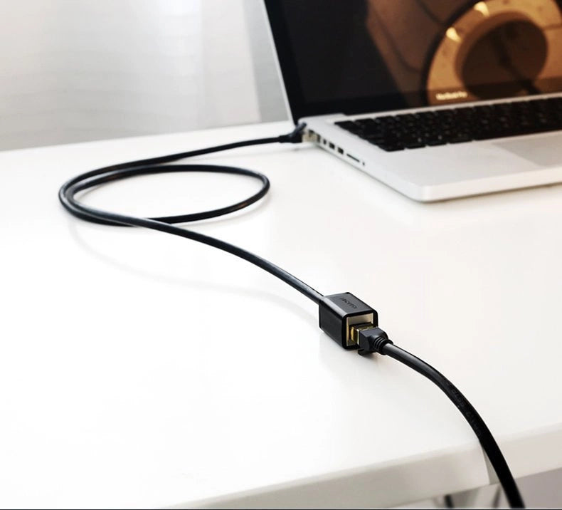 Ugreen NW112 11282 Netværksethernetkabler RJ45 (kvindelig) - RJ45 (mandlig) F/UTP Cat. 6 1 Gbps 3m - sort