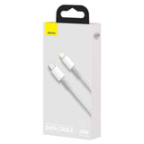 Baseus CATLGD-02 Lightning - USB-C PD kabel 20W 480Mb/s 1m - hvid