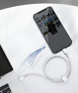 Baseus CATLGD-02 Lightning - USB-C PD kabel 20W 480Mb/s 1m - hvid