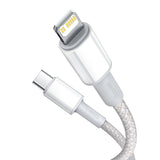 Baseus CATLGD-02 Lightning - USB-C PD kabel 20W 480Mb/s 1m - hvid