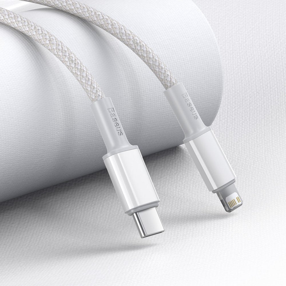 Baseus CATLGD-02 Lightning - USB-C PD kabel 20W 480Mb/s 1m - hvid