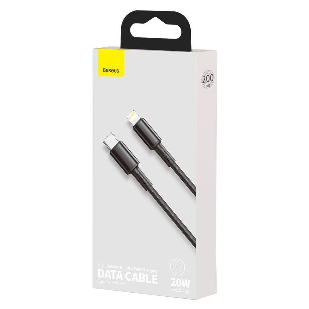 Baseus CATLGD-A01 Lightning - USB-C PD 20W 480Mb/s 2m kabel - sort